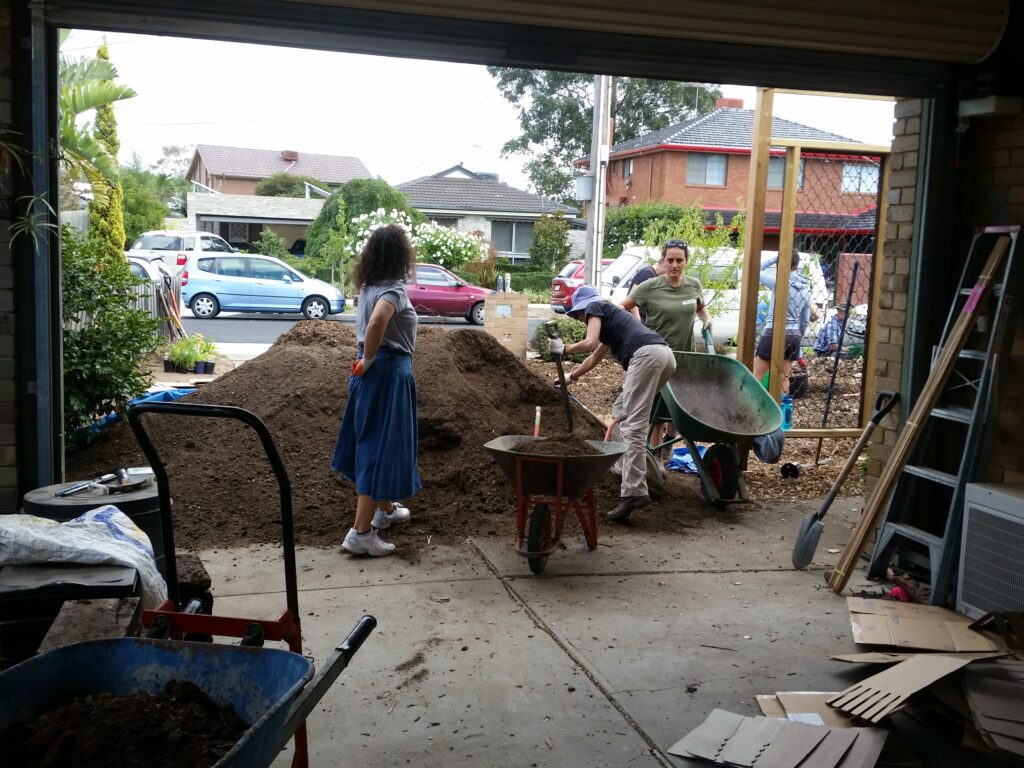 Props to The Green Centre for generously donating the soil for the blitz!